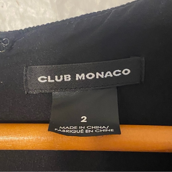 Club Monaco Black Ribbed Cold Shoulder Jumpsuit - Picture 10 of 15